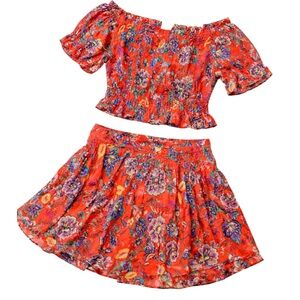 ILLA ILLA Red Floral Ensemble